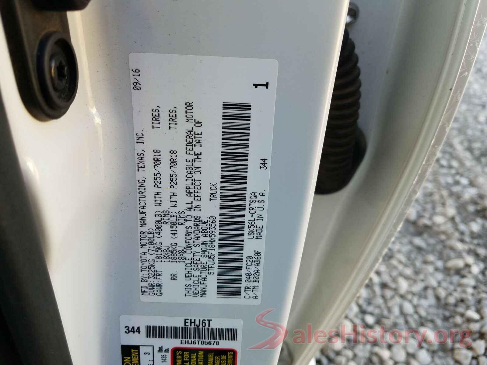 5TFUW5F18HX593560 2017 TOYOTA TUNDRA