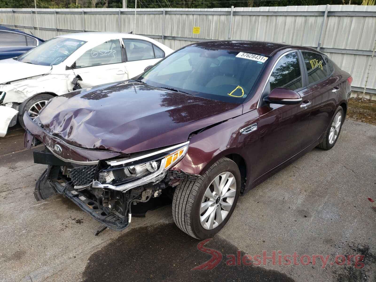 5XXGT4L30GG001970 2016 KIA OPTIMA