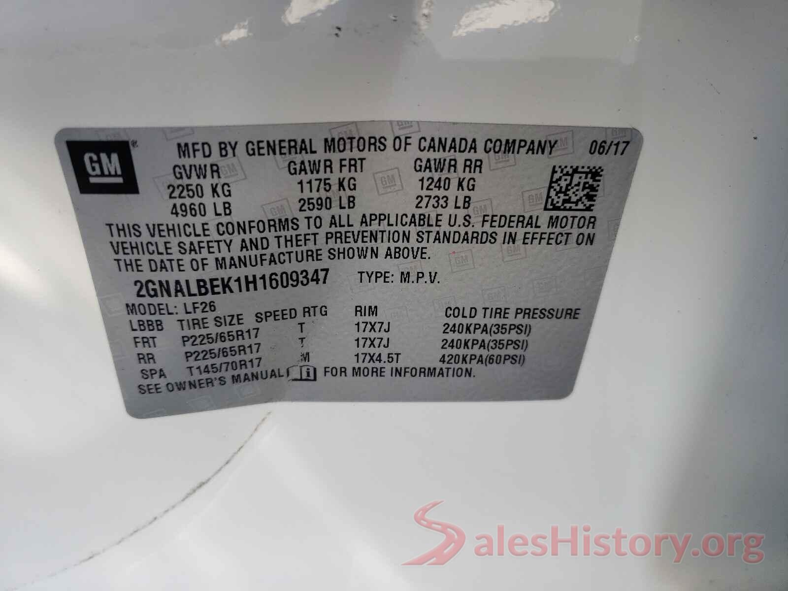 2GNALBEK1H1609347 2017 CHEVROLET EQUINOX