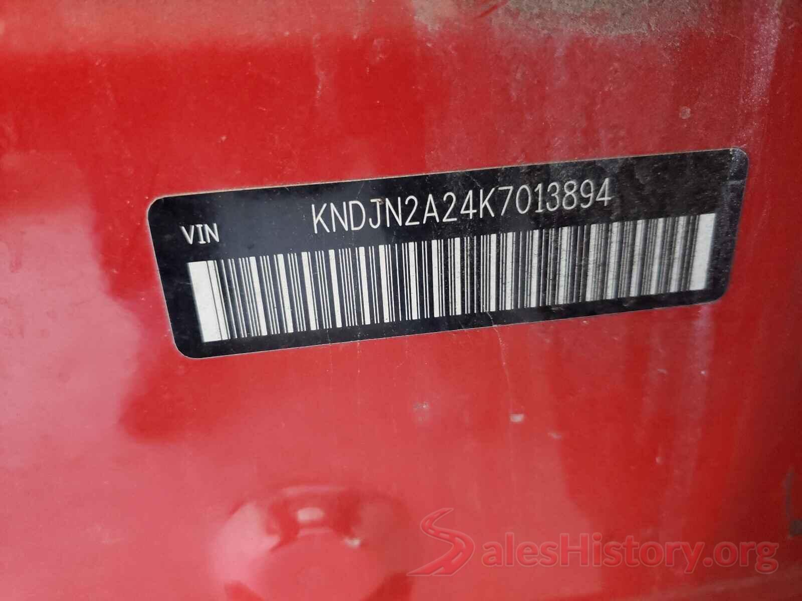 KNDJN2A24K7013894 2019 KIA SOUL