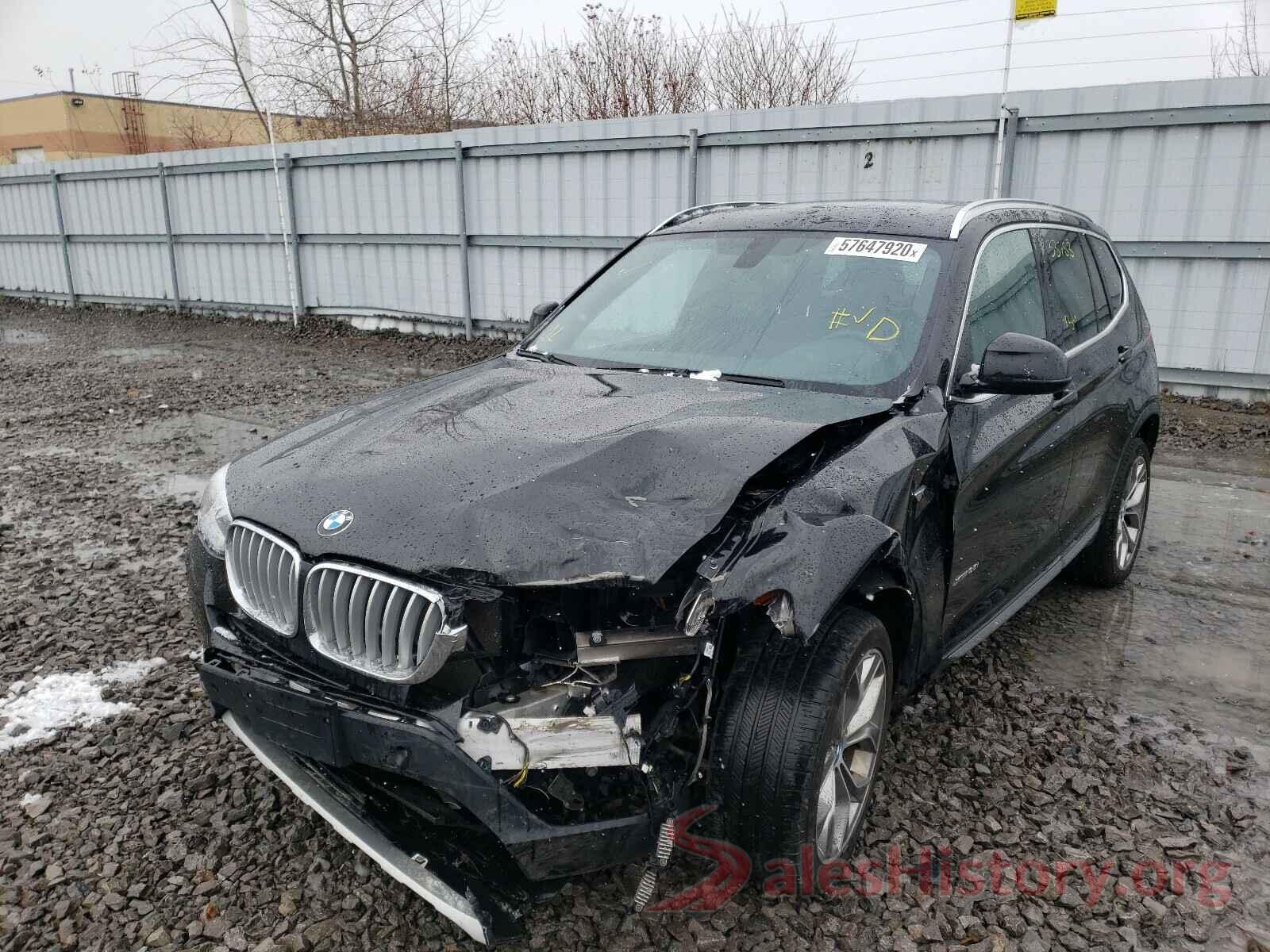 5UXWX9C54H0T13127 2017 BMW X3