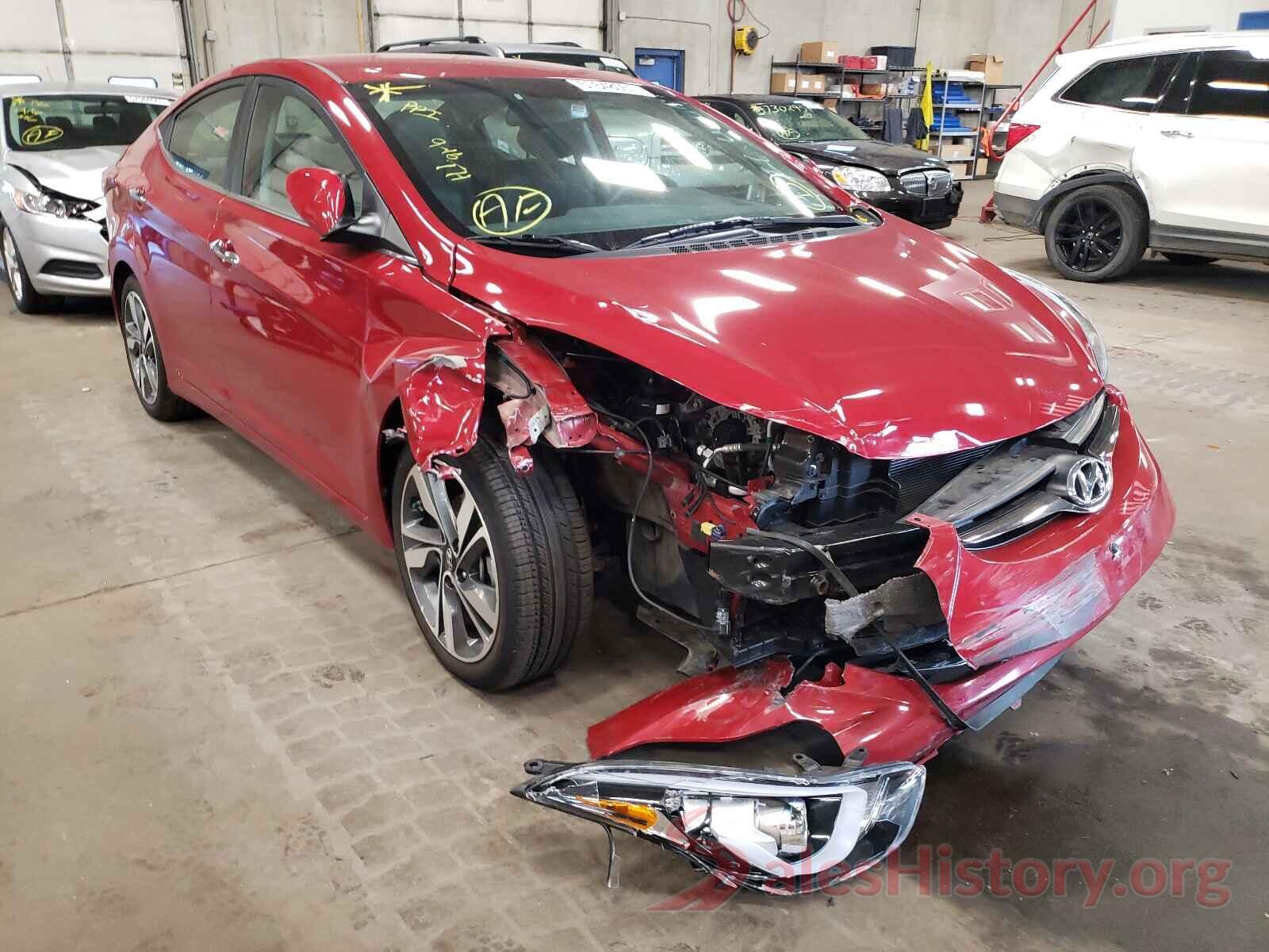 KMHDH4AE5GU593882 2016 HYUNDAI ELANTRA