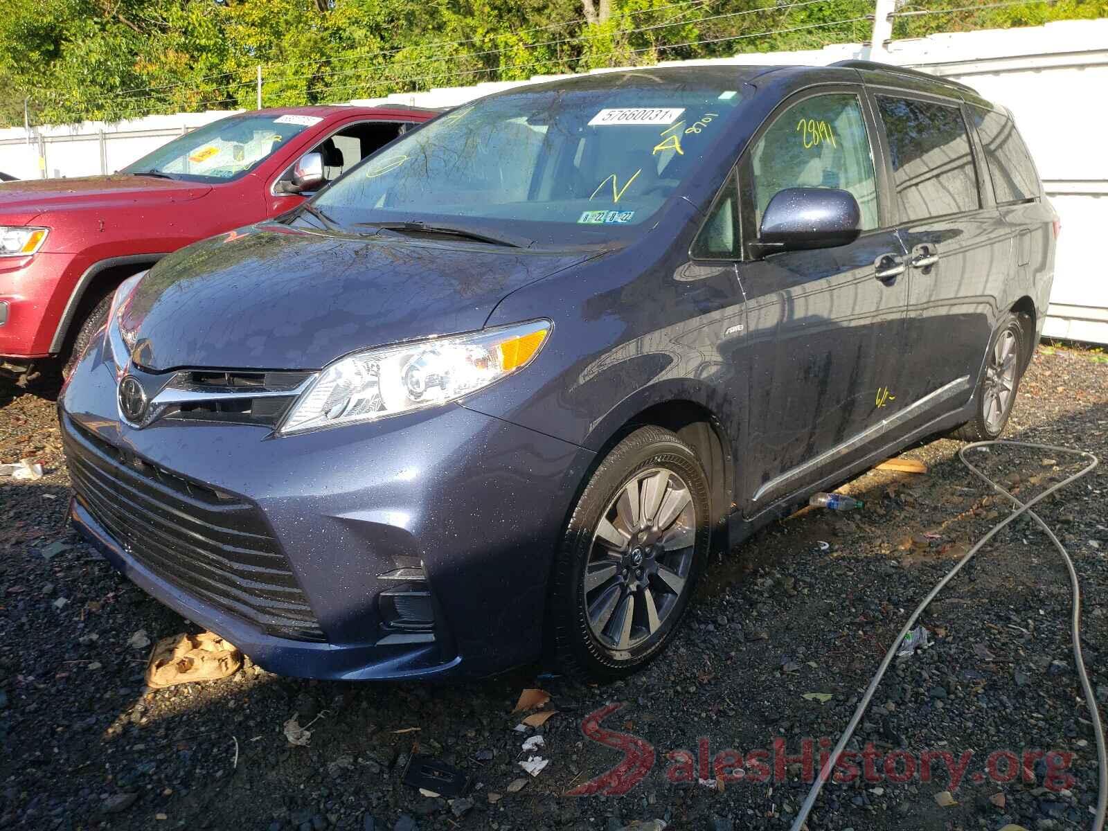 5TDJZ3DC4KS222220 2019 TOYOTA SIENNA