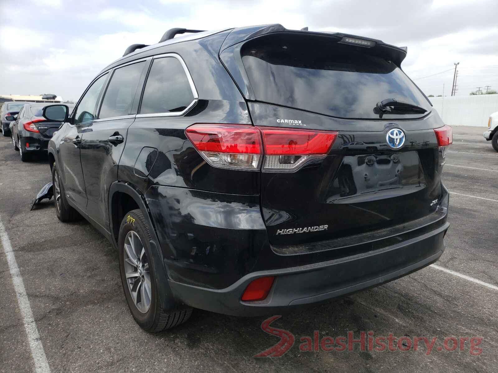 5TDJGRFH3KS076748 2019 TOYOTA HIGHLANDER