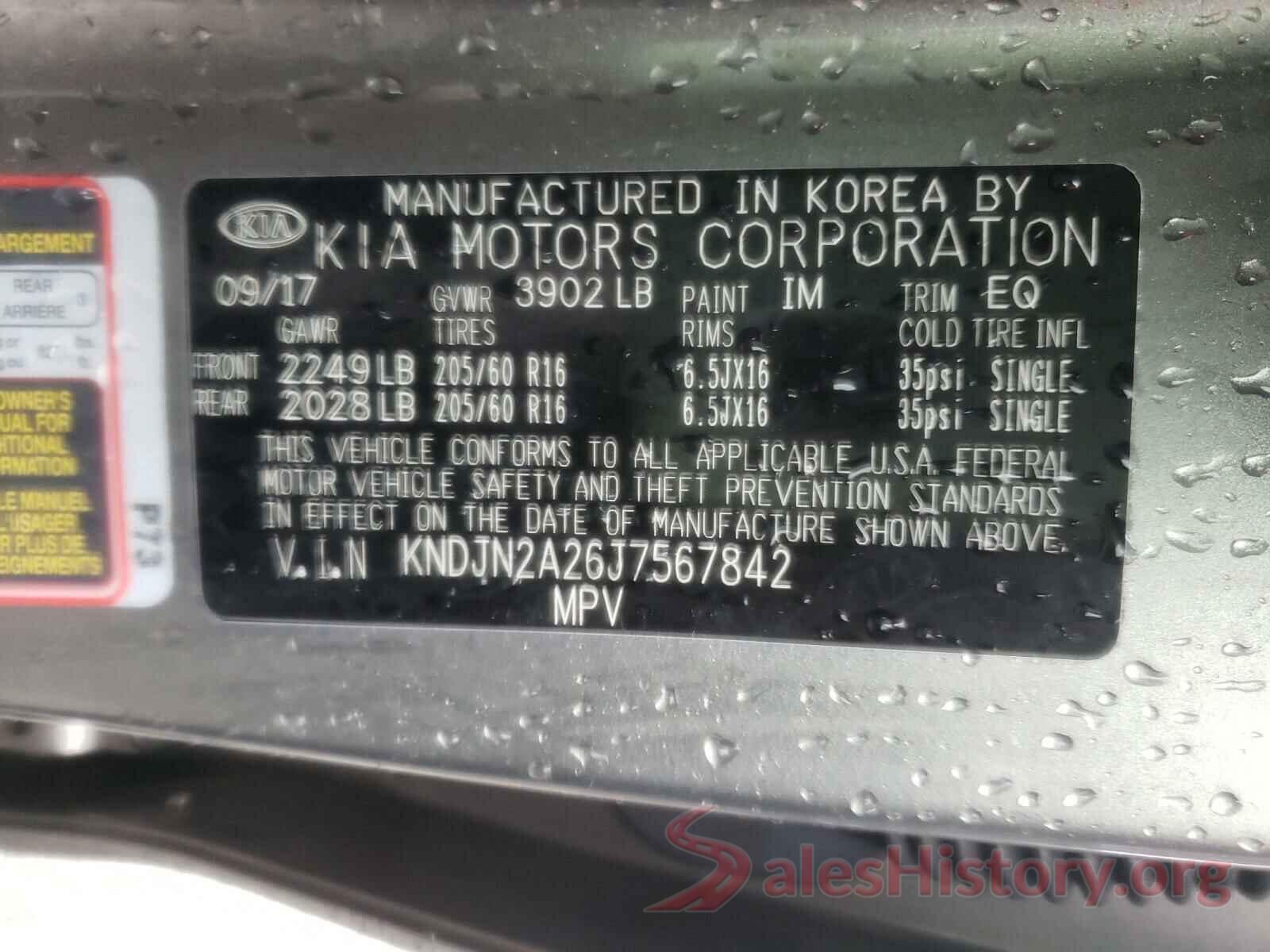 KNDJN2A26J7567842 2018 KIA SOUL