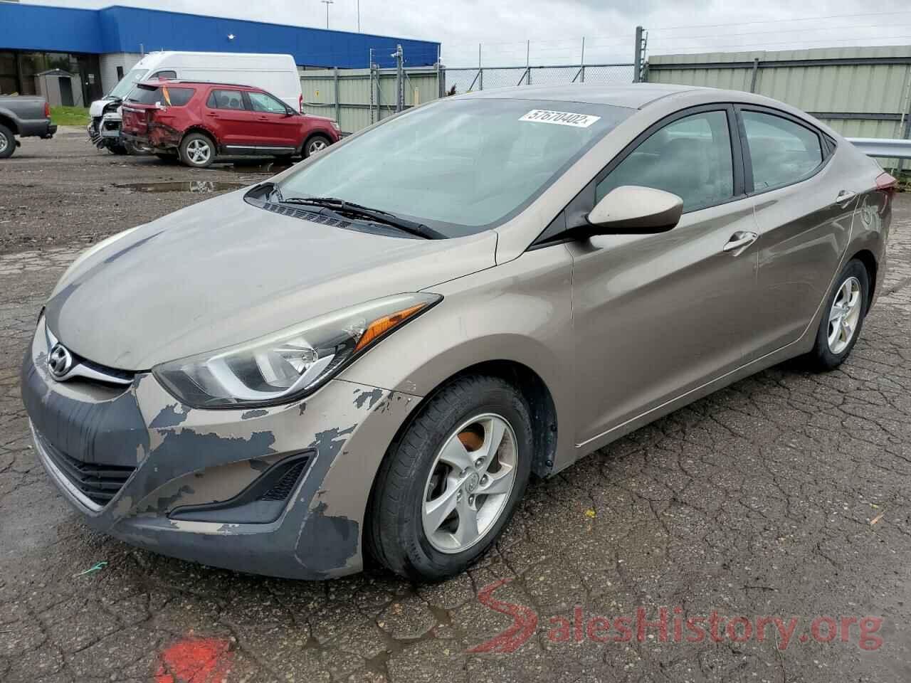 5NPDH4AE7EH480592 2014 HYUNDAI ELANTRA