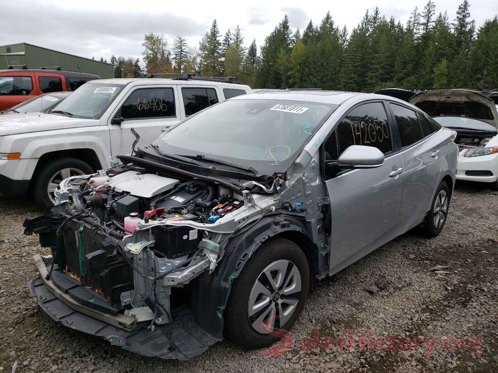 JTDKARFU1G3011702 2016 TOYOTA PRIUS