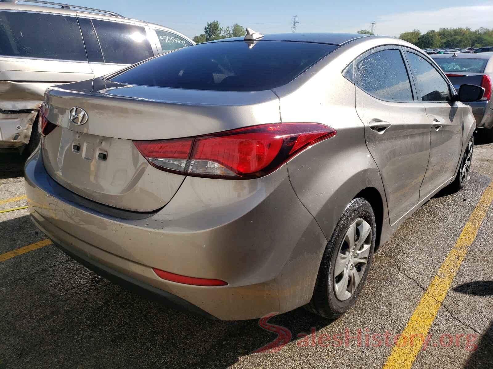 5NPDH4AE3GH753093 2016 HYUNDAI ELANTRA