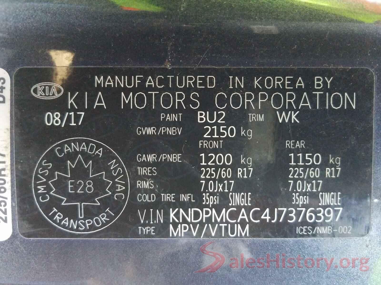 KNDPMCAC4J7376397 2018 KIA SPORTAGE