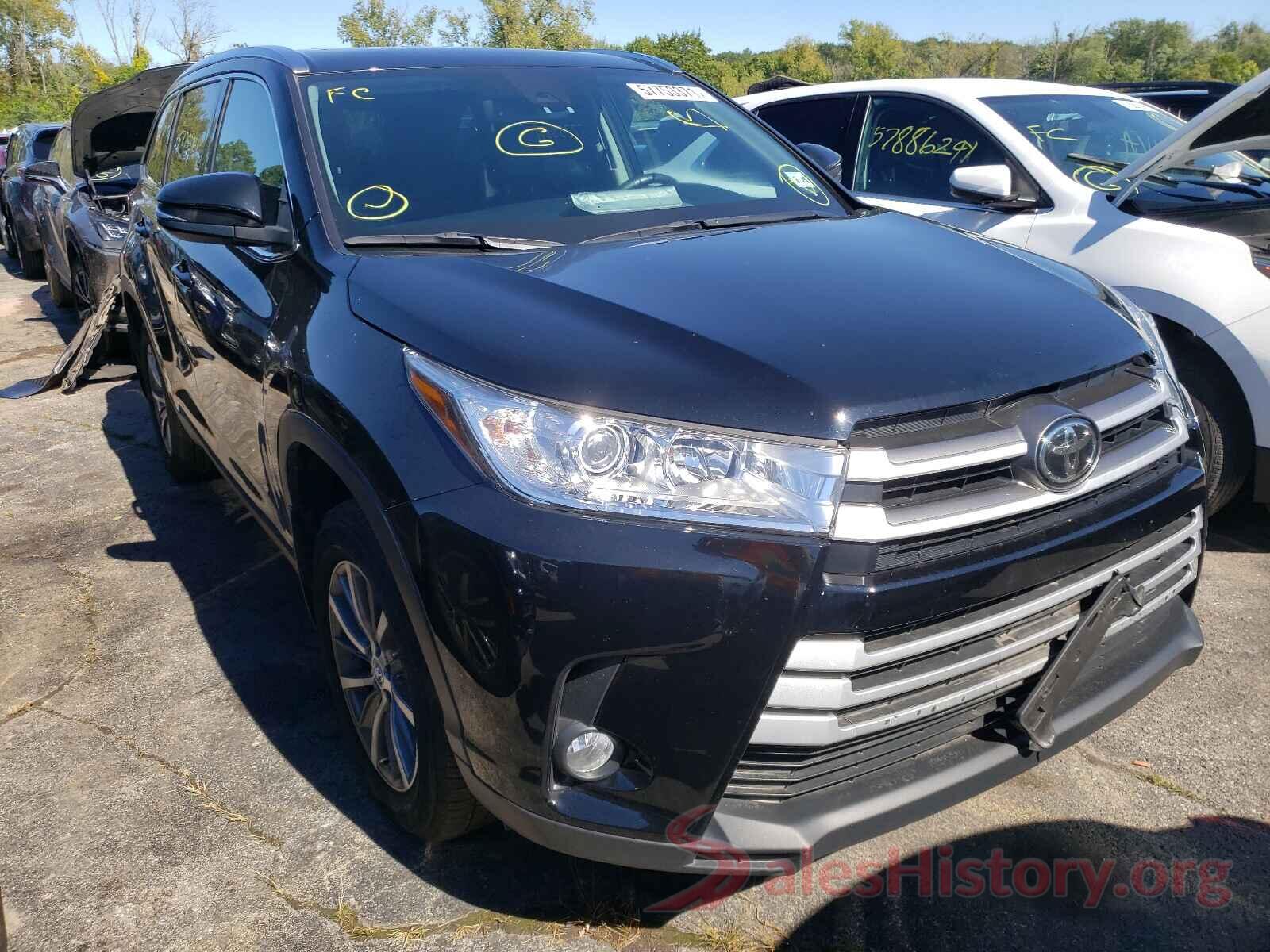 5TDJZRFH4KS624718 2019 TOYOTA HIGHLANDER