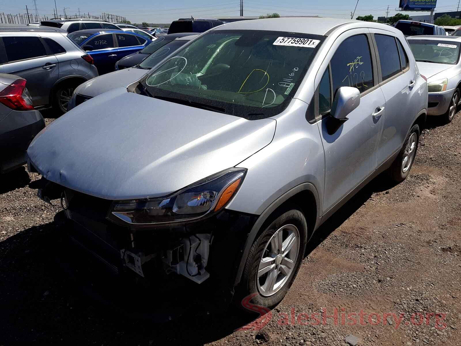 3GNCJKSB7LL201784 2020 CHEVROLET TRAX