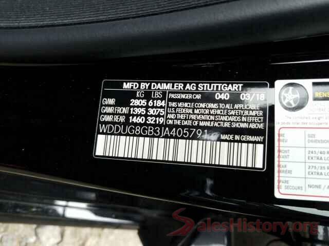 WDDUG8GB3JA405791 2018 MERCEDES-BENZ S CLASS