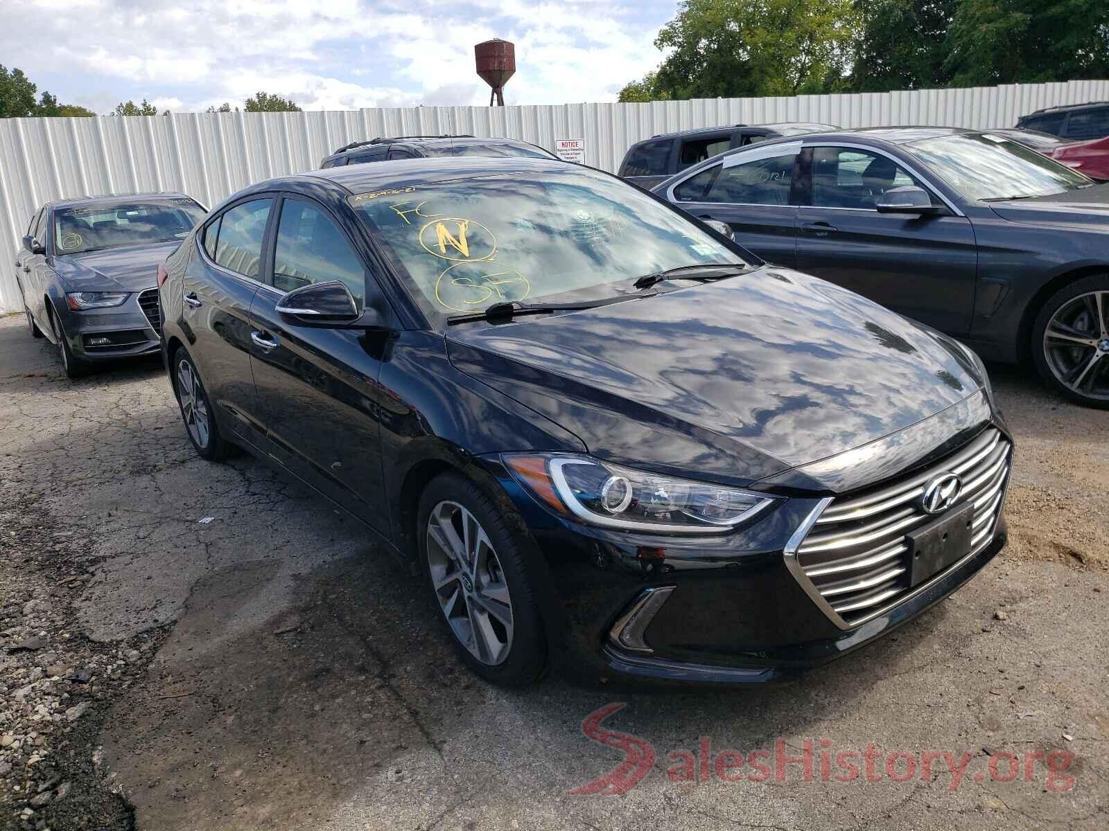 KMHD84LF1HU076991 2017 HYUNDAI ELANTRA