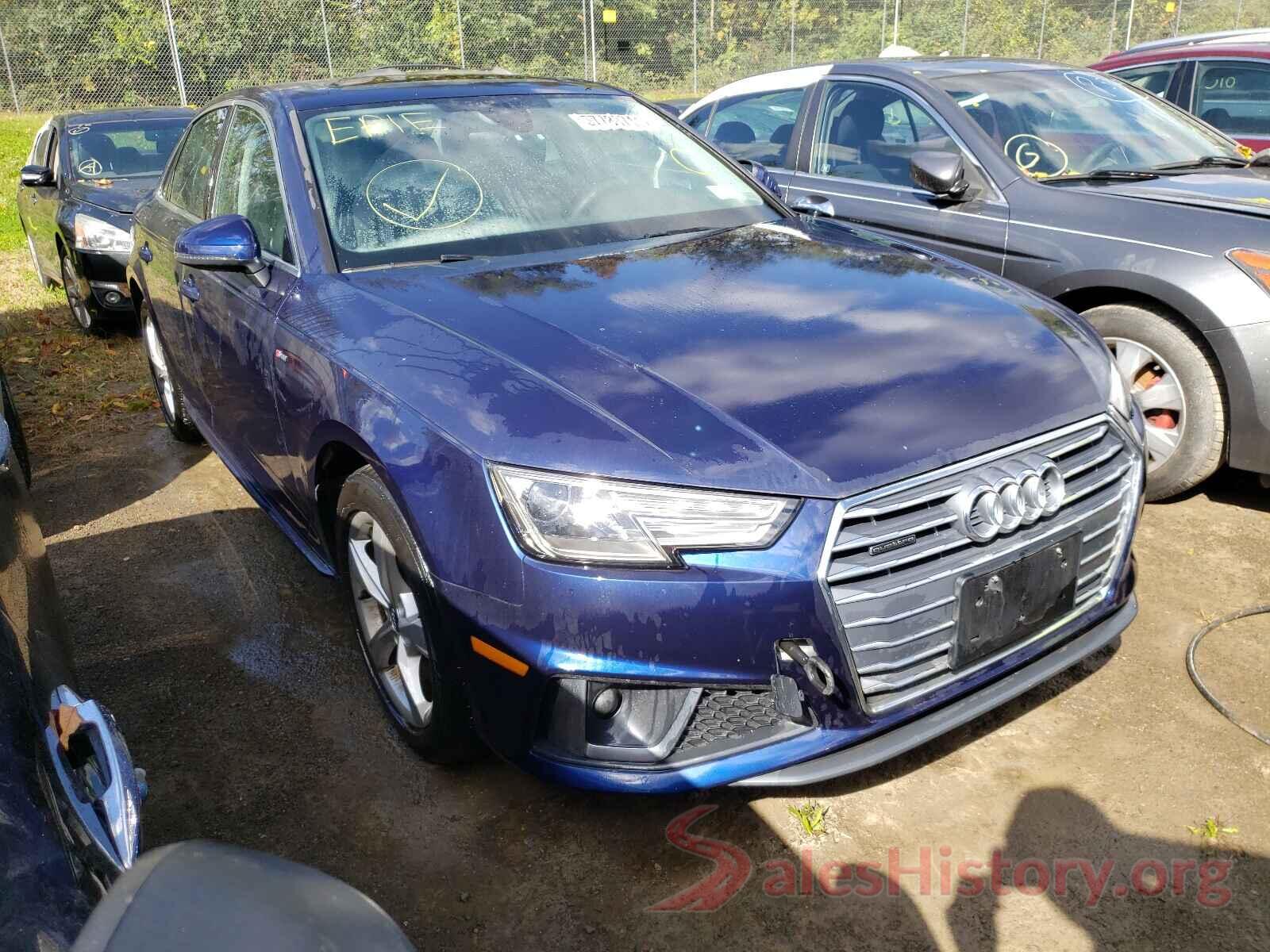 WAUDNAF42KA022336 2019 AUDI A4