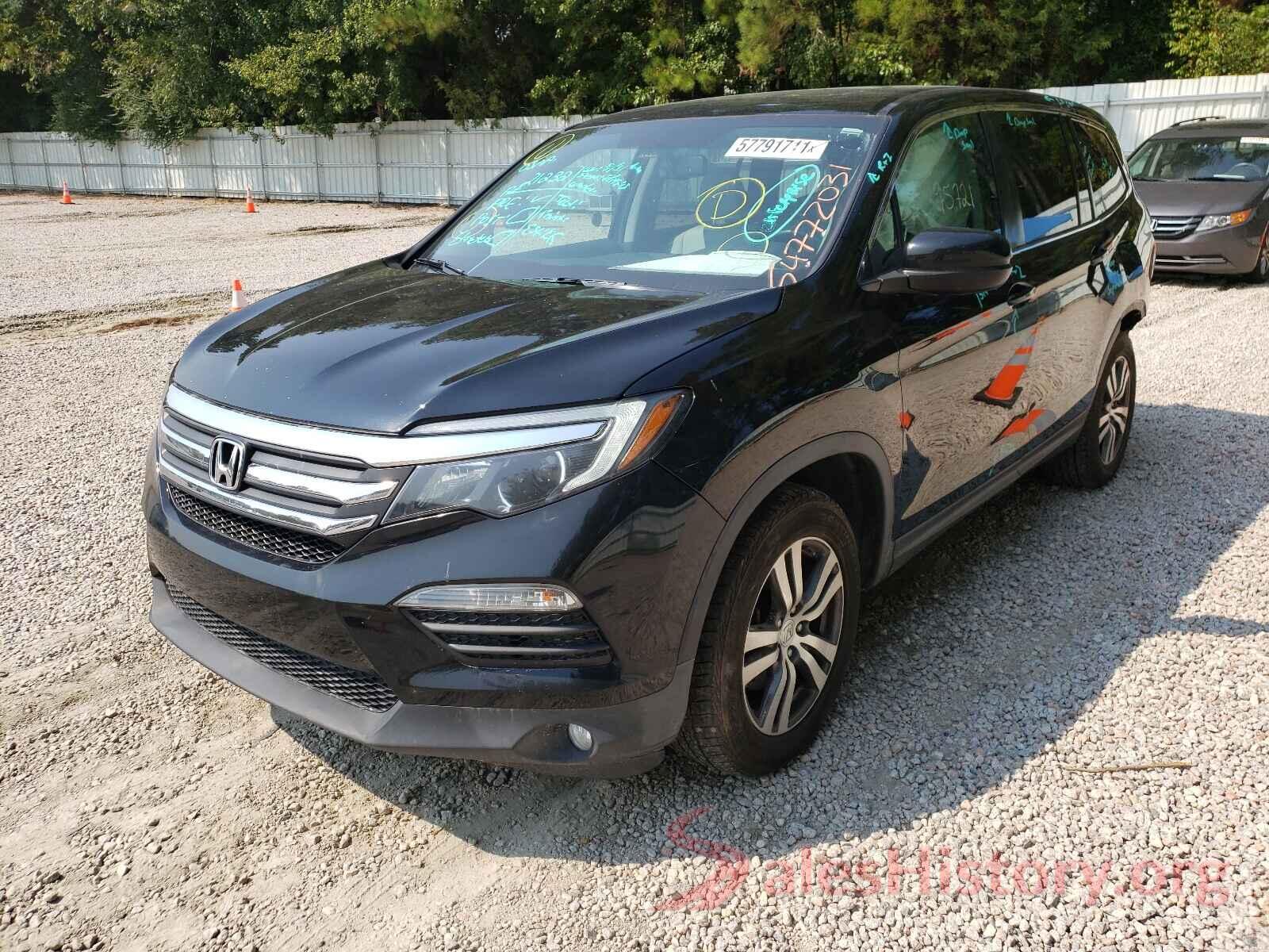 5FNYF5H55GB039399 2016 HONDA PILOT