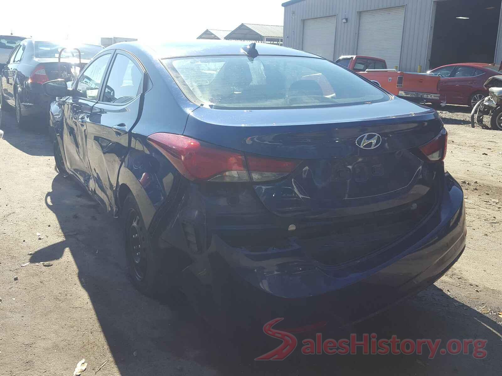 5NPDH4AE4GH701312 2016 HYUNDAI ELANTRA