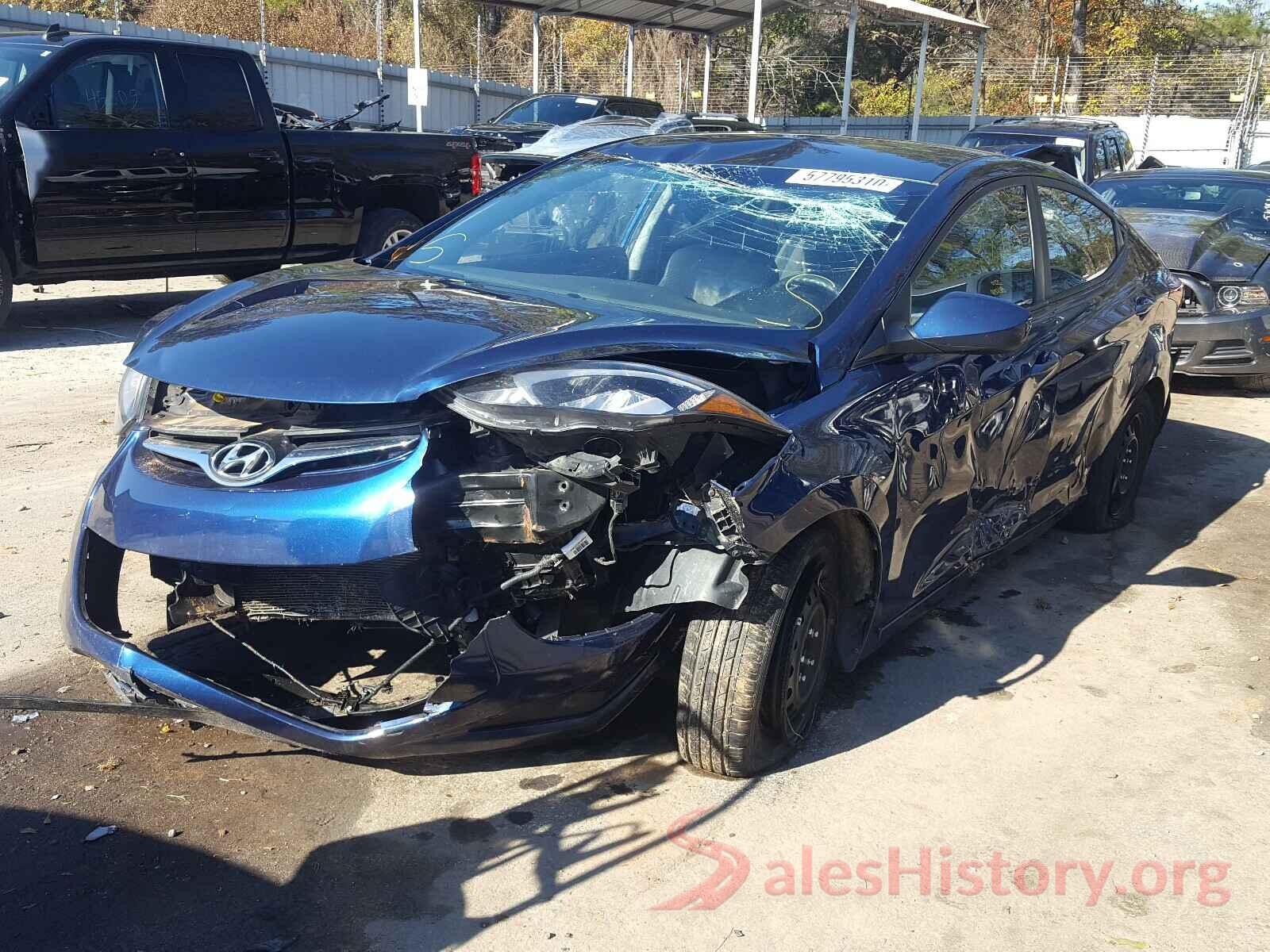 5NPDH4AE4GH701312 2016 HYUNDAI ELANTRA