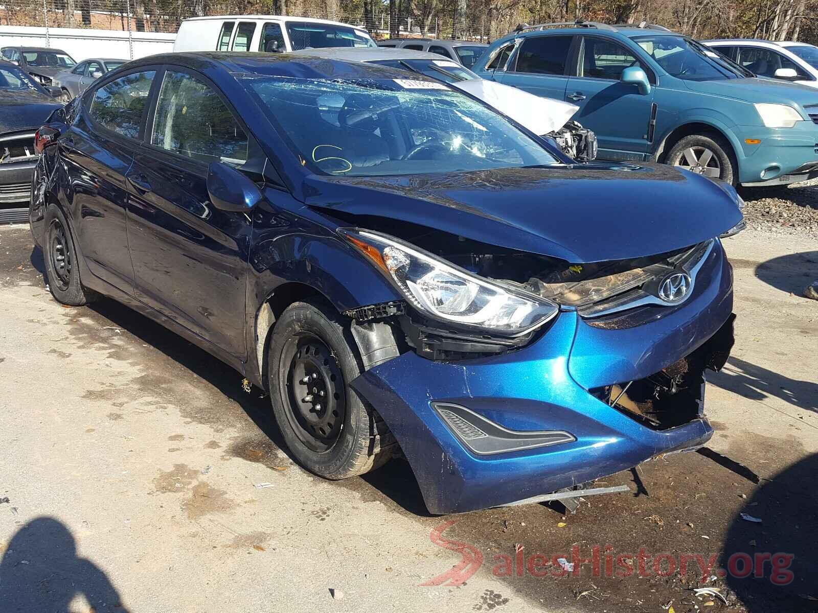 5NPDH4AE4GH701312 2016 HYUNDAI ELANTRA