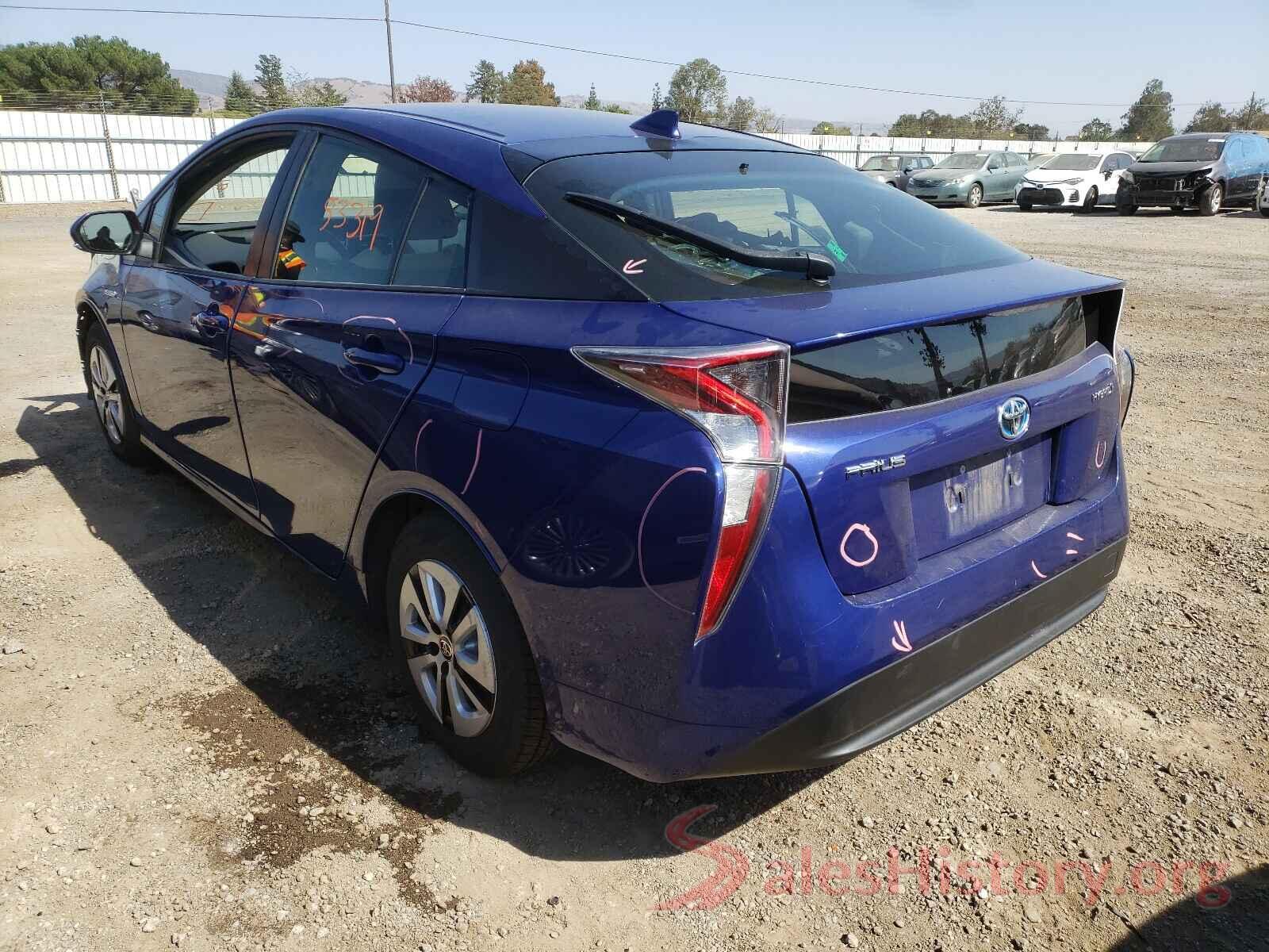 JTDKBRFU2G3511316 2016 TOYOTA PRIUS