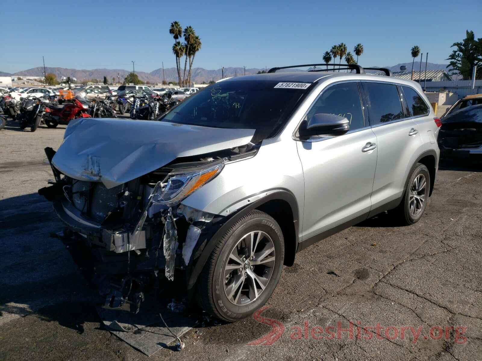 5TDZZRFH9KS347292 2019 TOYOTA HIGHLANDER