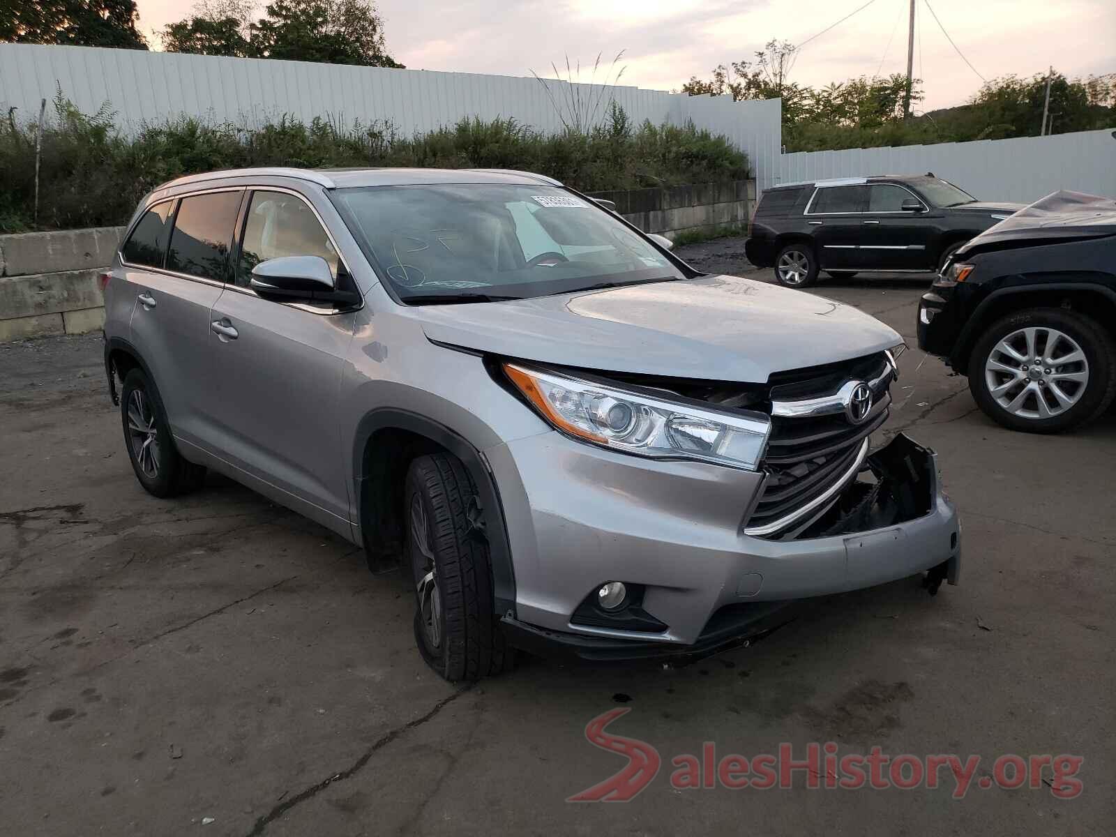 5TDJKRFH5GS501599 2016 TOYOTA HIGHLANDER