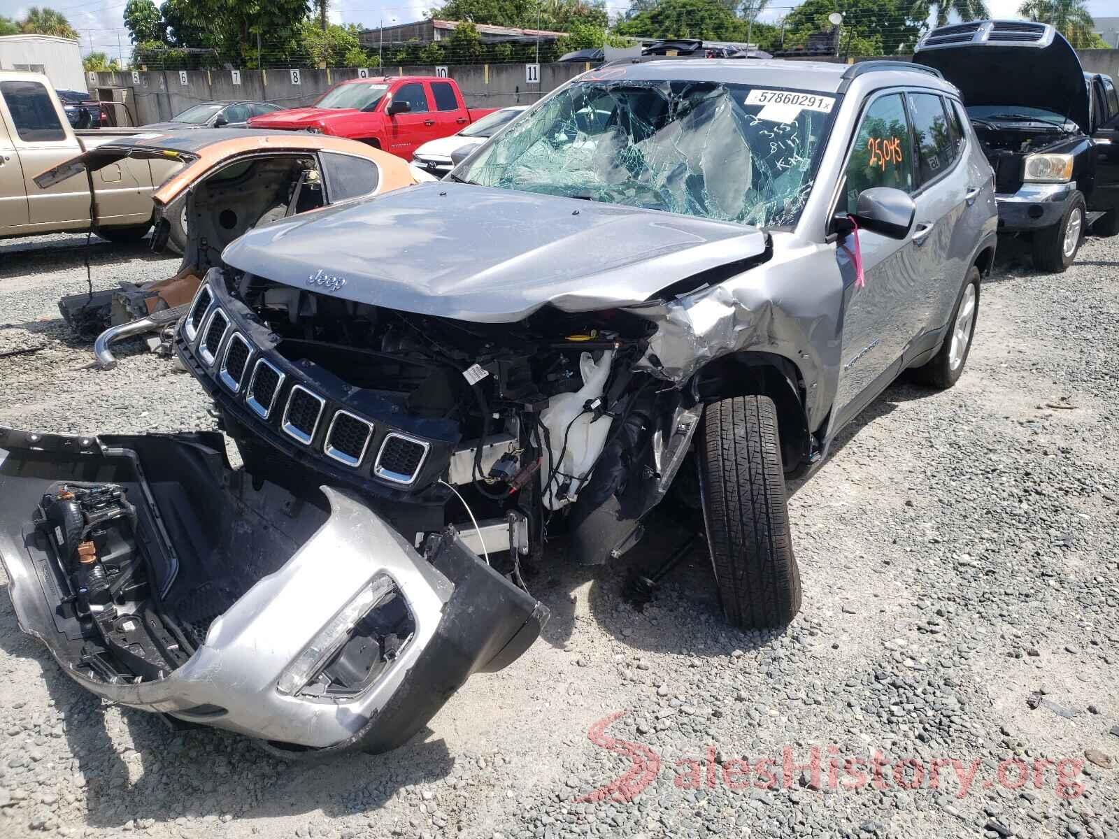 3C4NJDBBXKT593557 2019 JEEP COMPASS