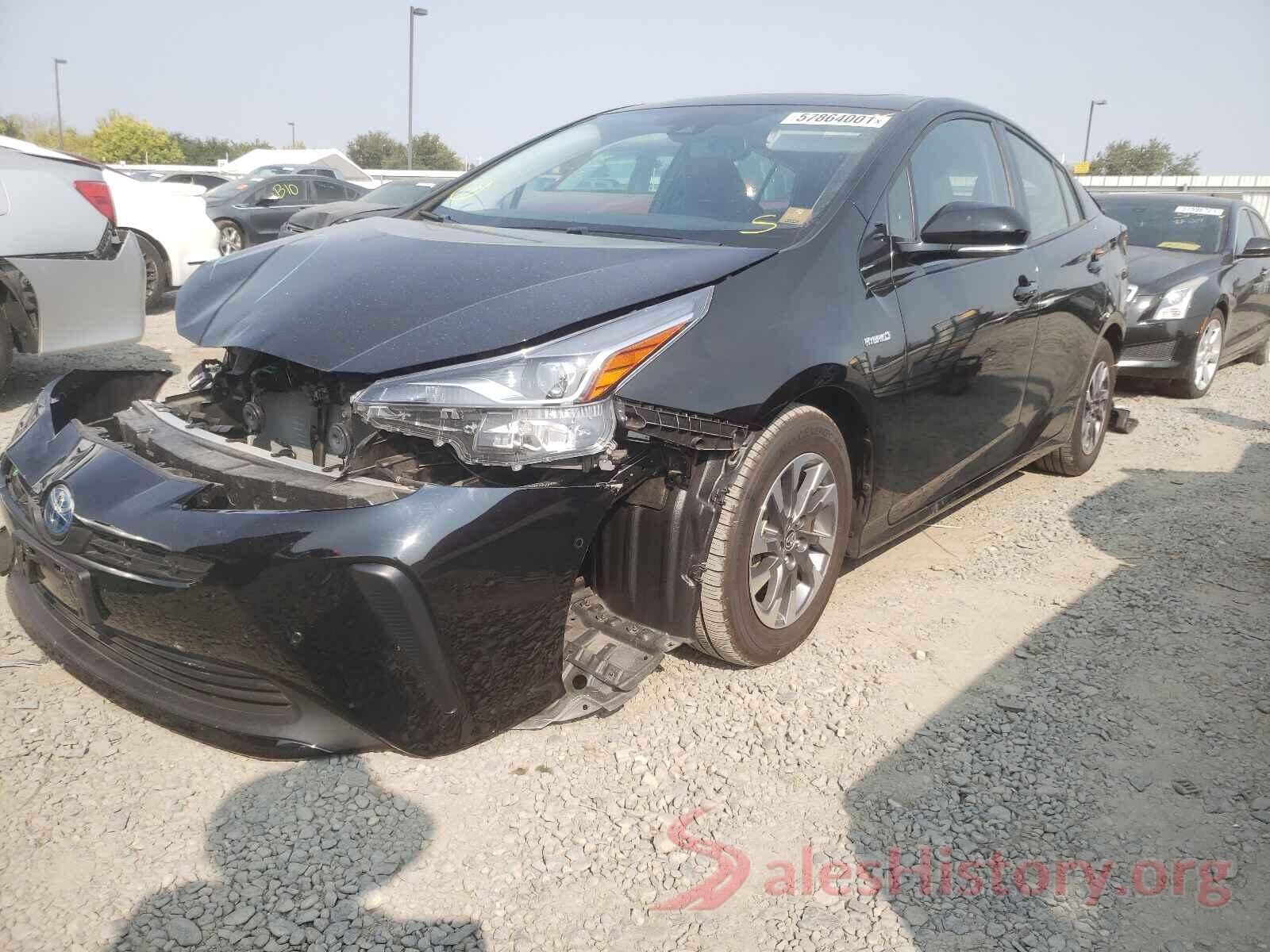 JTDKARFU5K3095306 2019 TOYOTA PRIUS