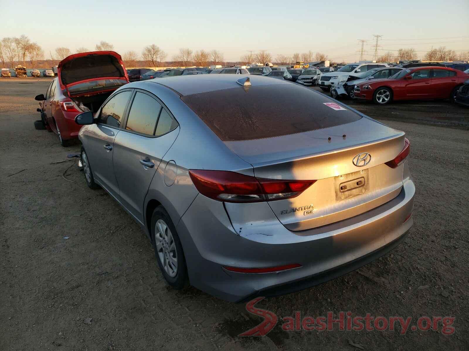 5NPD74LF3HH182697 2017 HYUNDAI ELANTRA