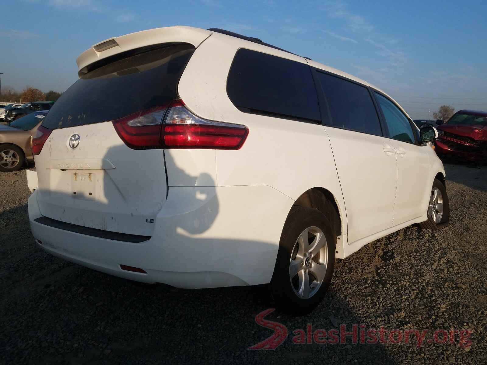 5TDKZ3DC4KS013256 2019 TOYOTA SIENNA