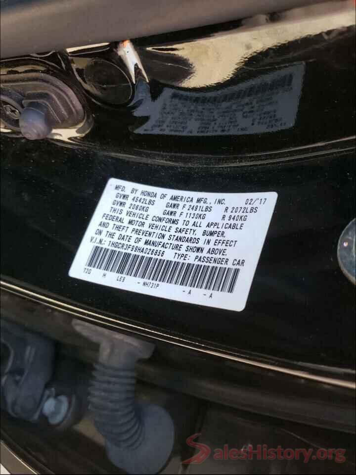 1HGCR3F99HA026856 2017 HONDA ACCORD