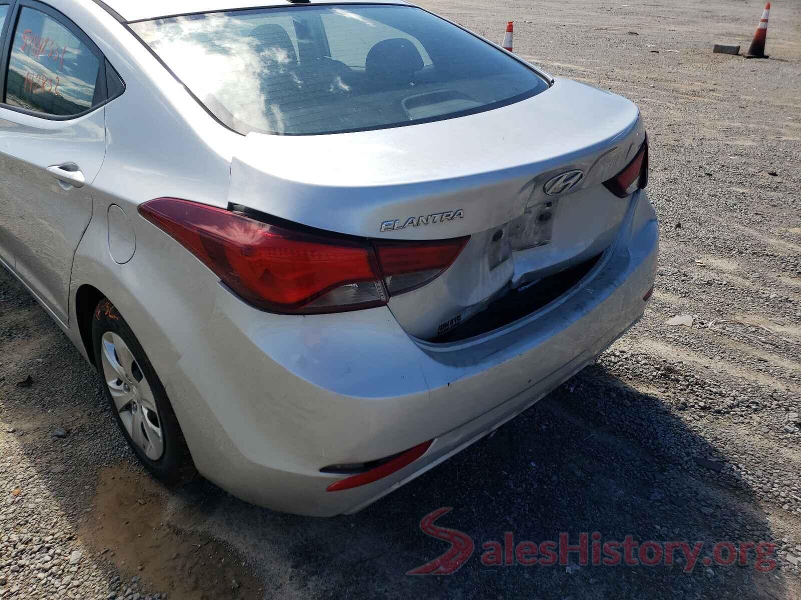 5NPDH4AE7GH718850 2016 HYUNDAI ELANTRA