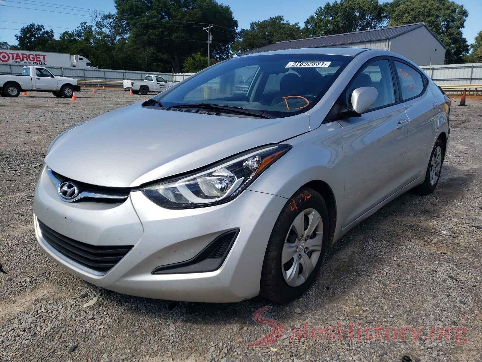 5NPDH4AE7GH718850 2016 HYUNDAI ELANTRA