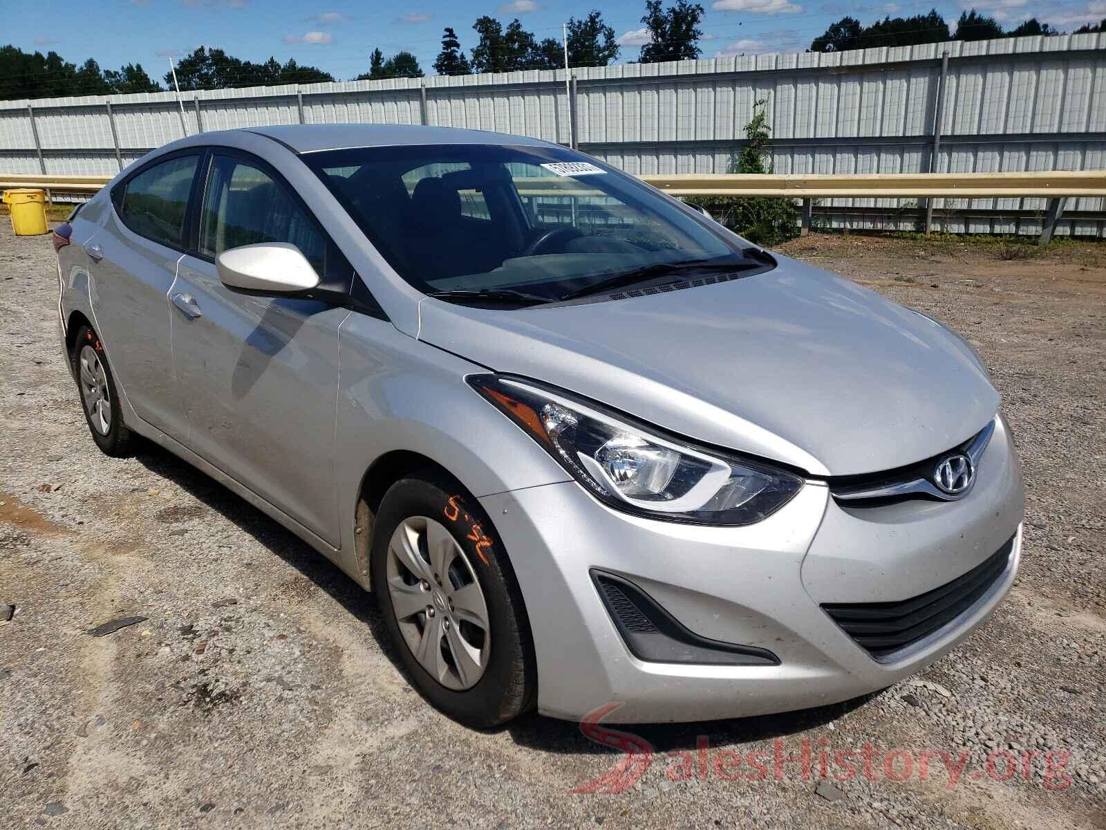 5NPDH4AE7GH718850 2016 HYUNDAI ELANTRA