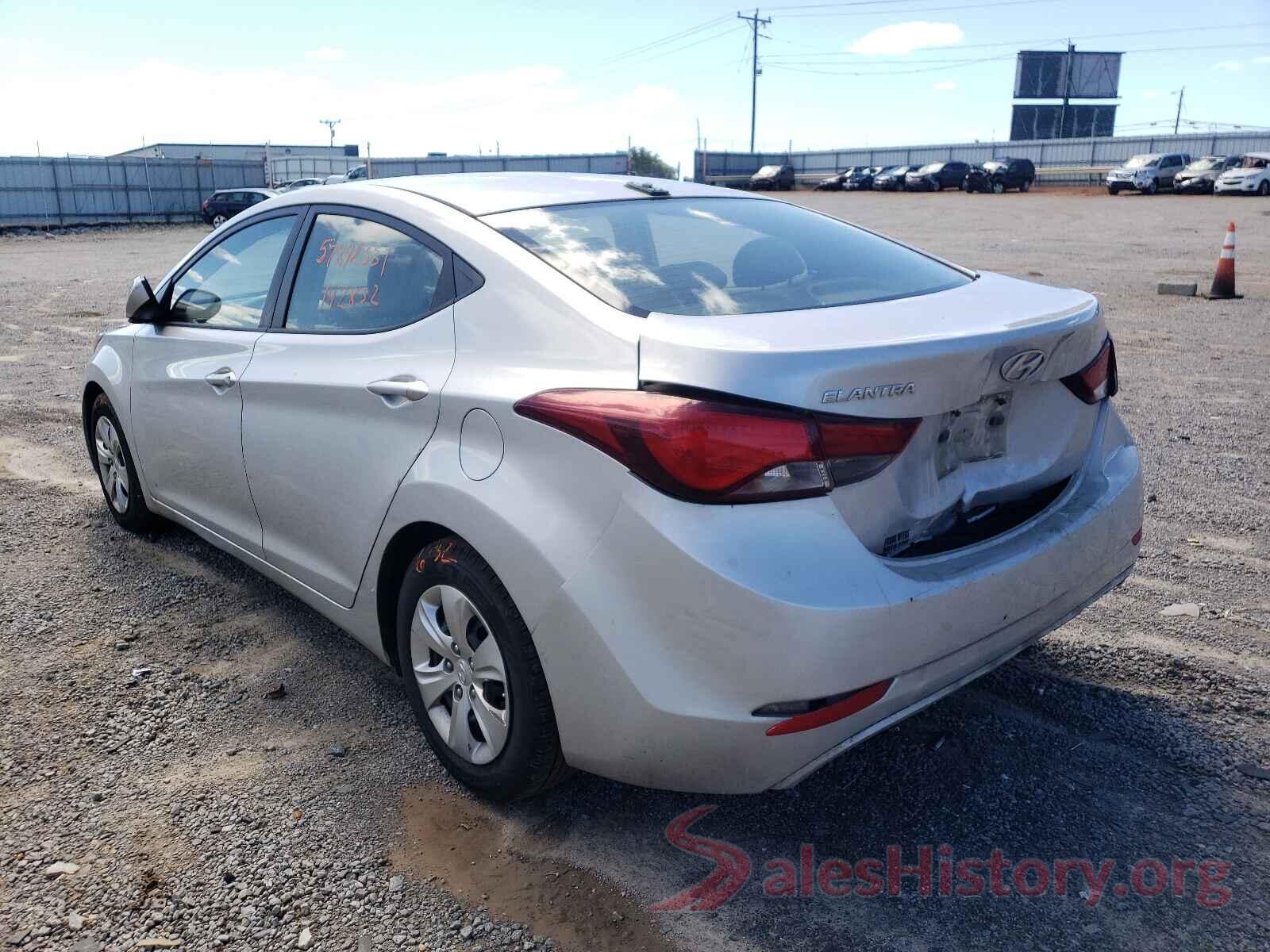 5NPDH4AE7GH718850 2016 HYUNDAI ELANTRA