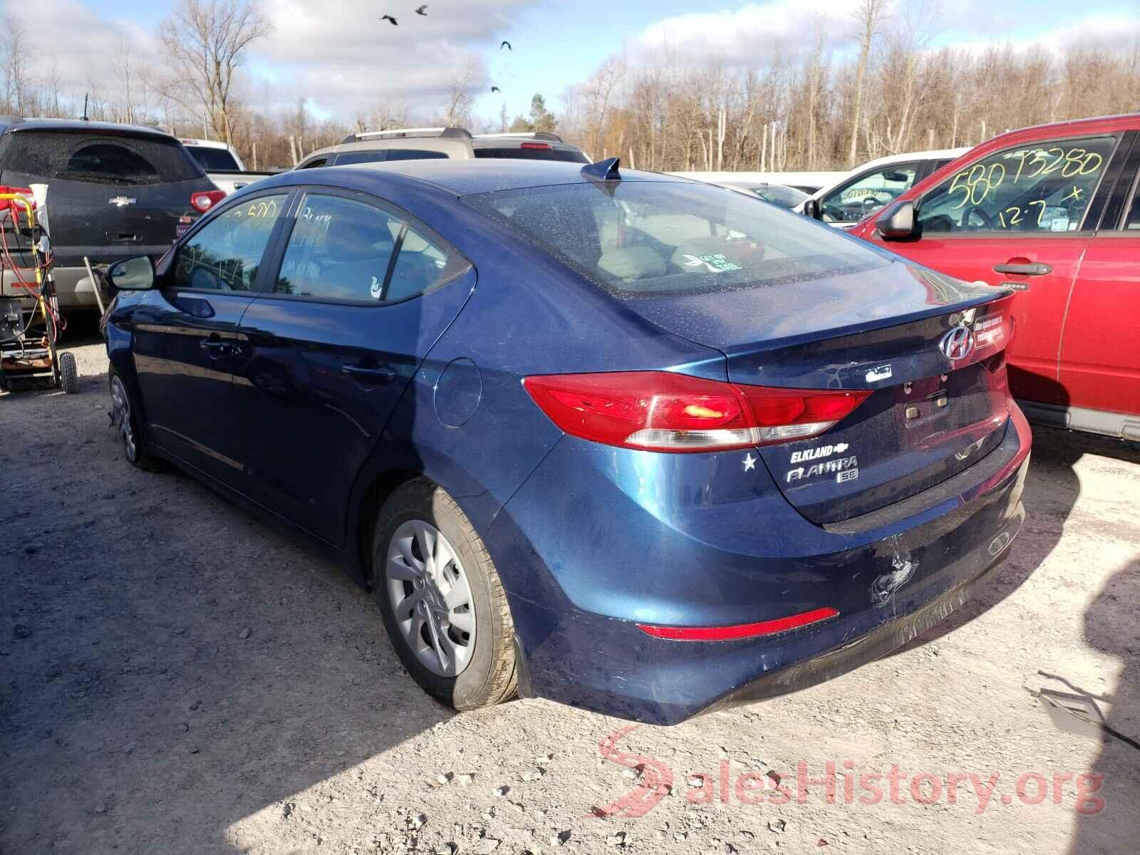 5NPD74LF3HH193182 2017 HYUNDAI ELANTRA