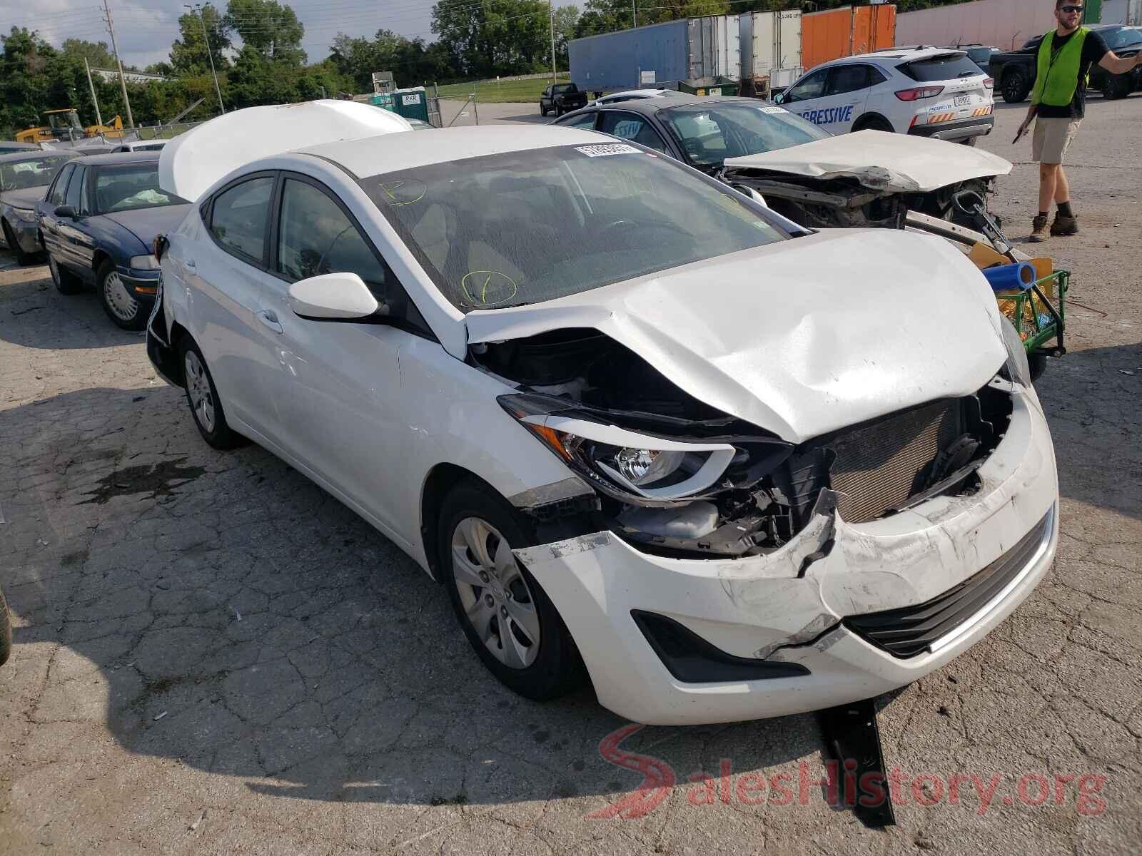 5NPDH4AE2GH672263 2016 HYUNDAI ELANTRA