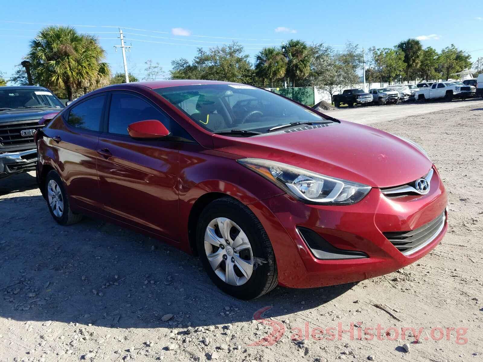 5NPDH4AE3GH730090 2016 HYUNDAI ELANTRA