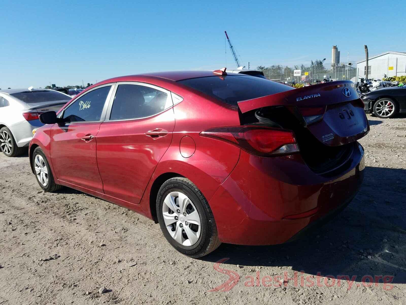 5NPDH4AE3GH730090 2016 HYUNDAI ELANTRA