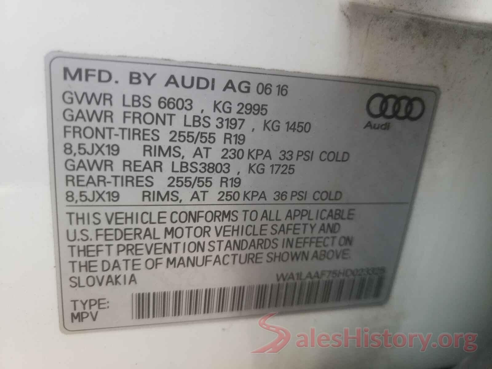 WA1LAAF75HD023325 2017 AUDI Q7