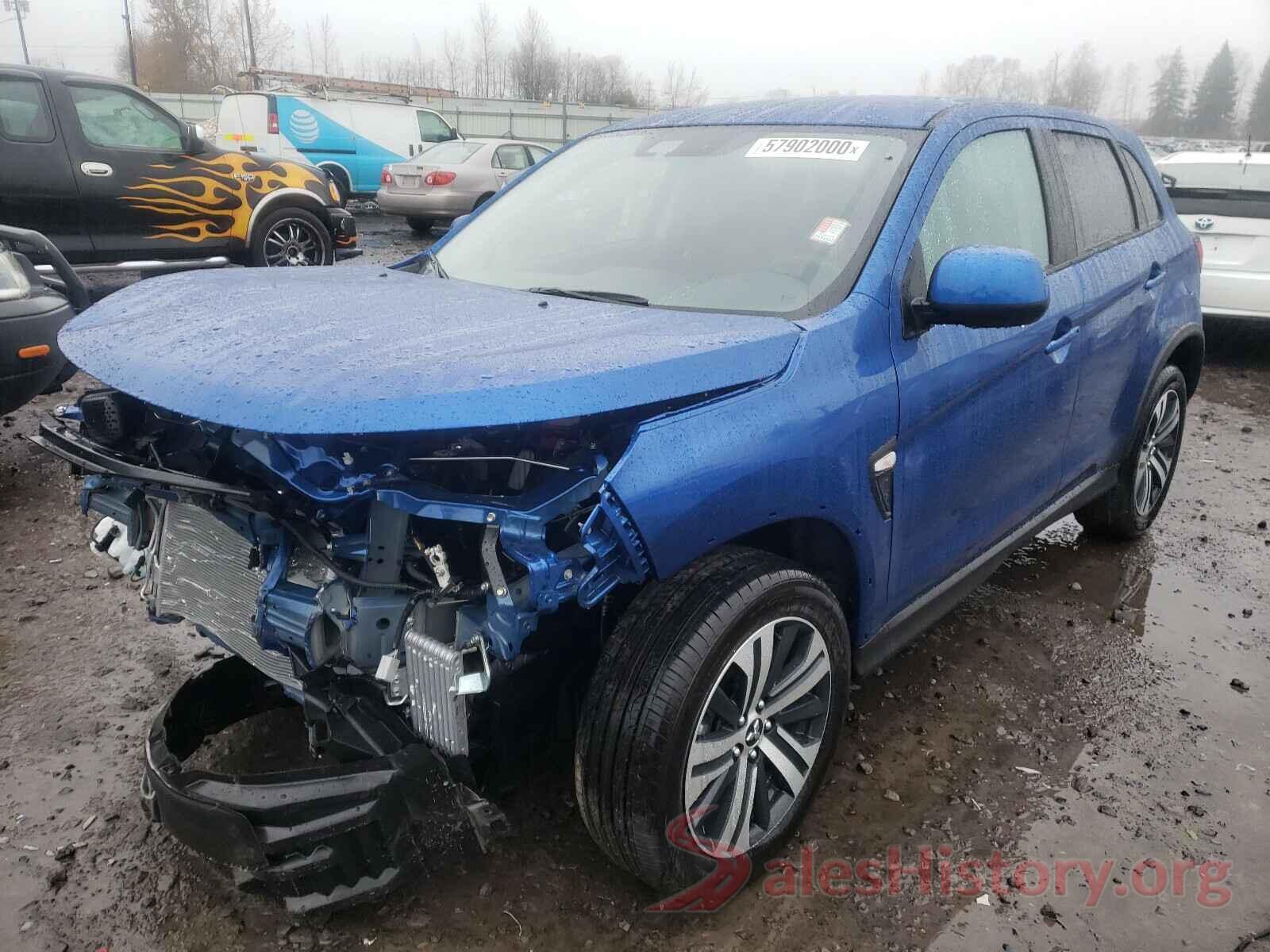 JA4APUAUXMU001058 2021 MITSUBISHI OUTLANDER