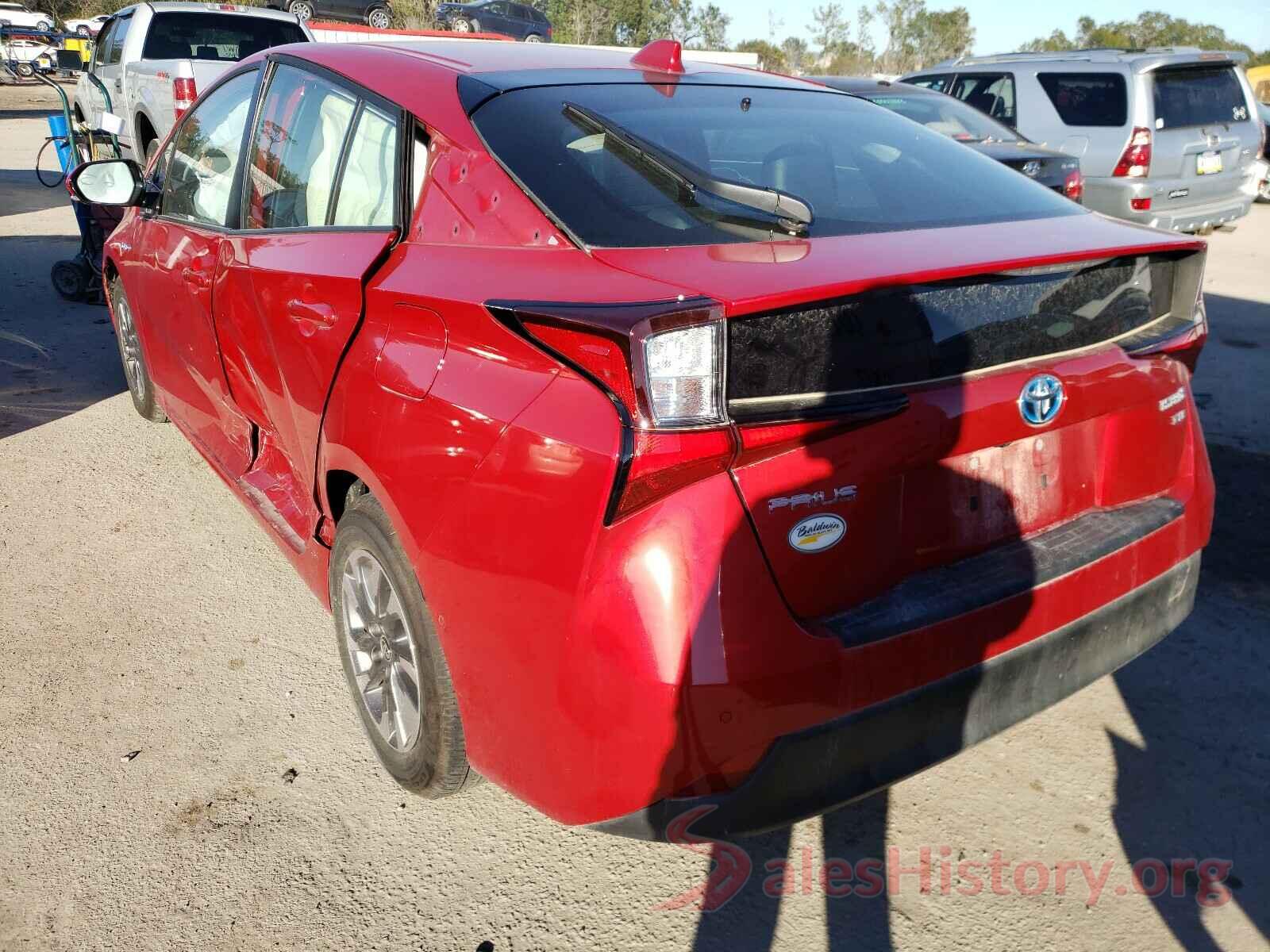 JTDKARFU7L3113192 2020 TOYOTA PRIUS