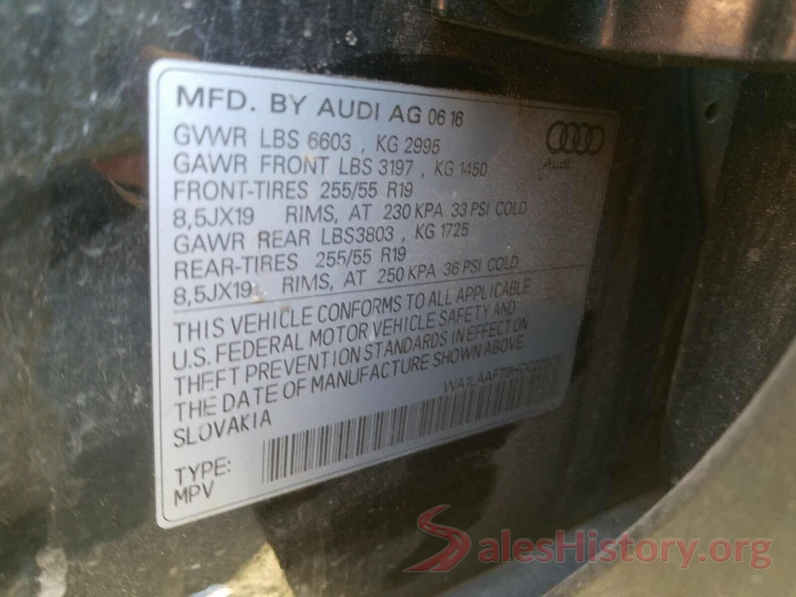 WA1LAAF79HD022906 2017 AUDI Q7