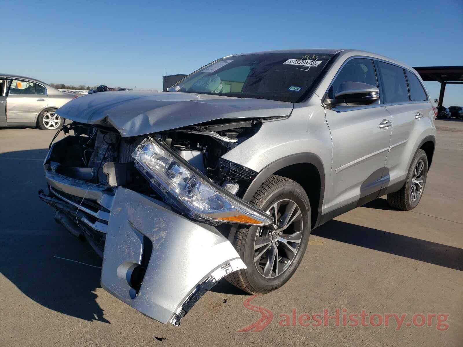 5TDZZRFH5KS364672 2019 TOYOTA HIGHLANDER