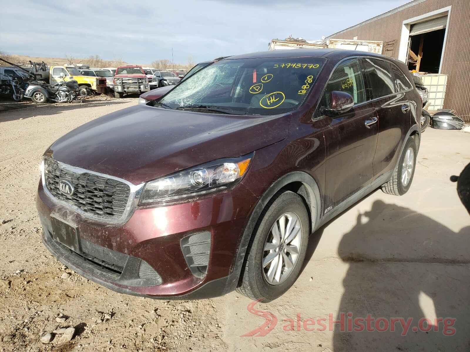 5XYPGDA55KG488578 2019 KIA SORENTO