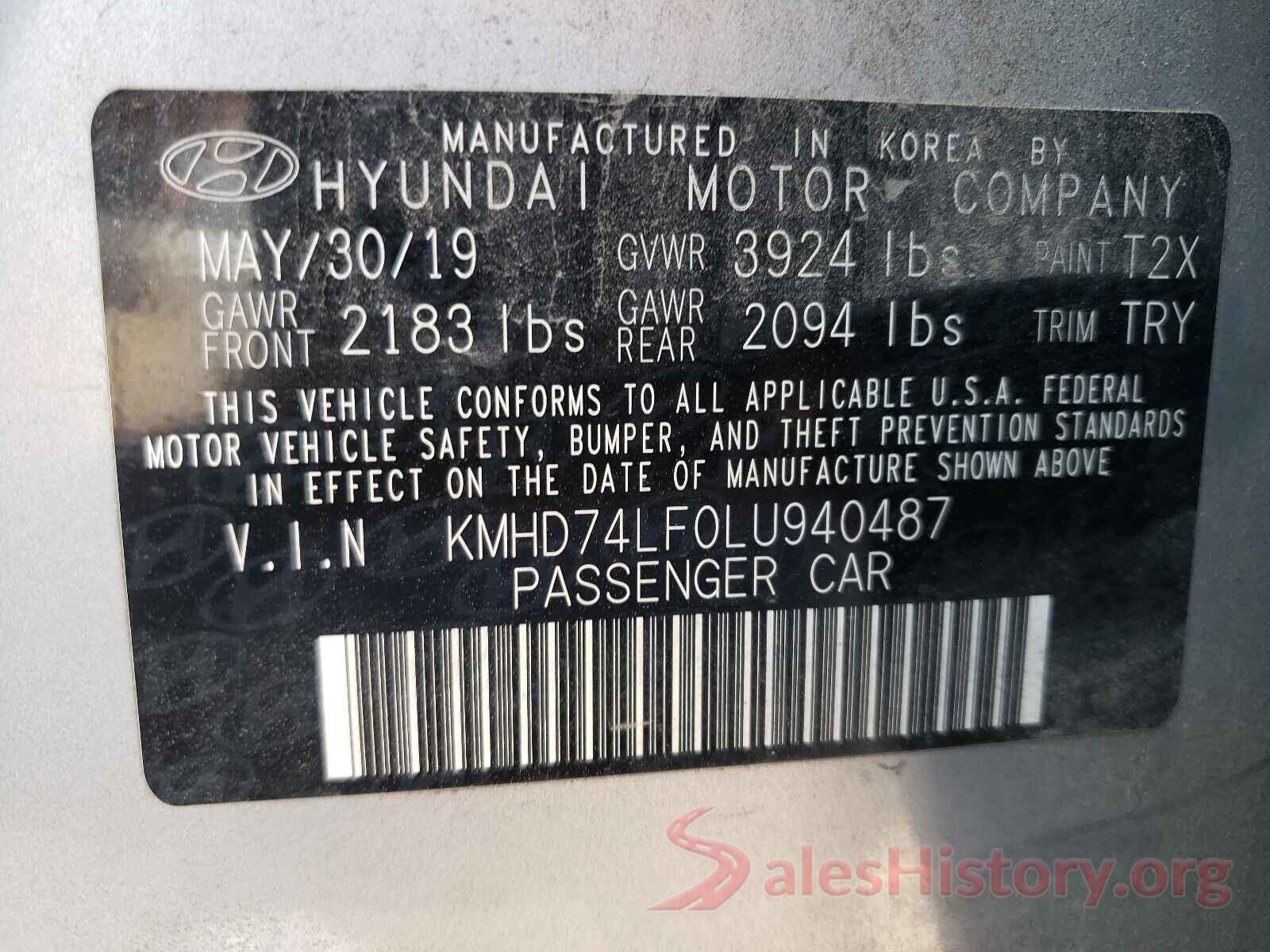 KMHD74LF0LU940487 2020 HYUNDAI ELANTRA