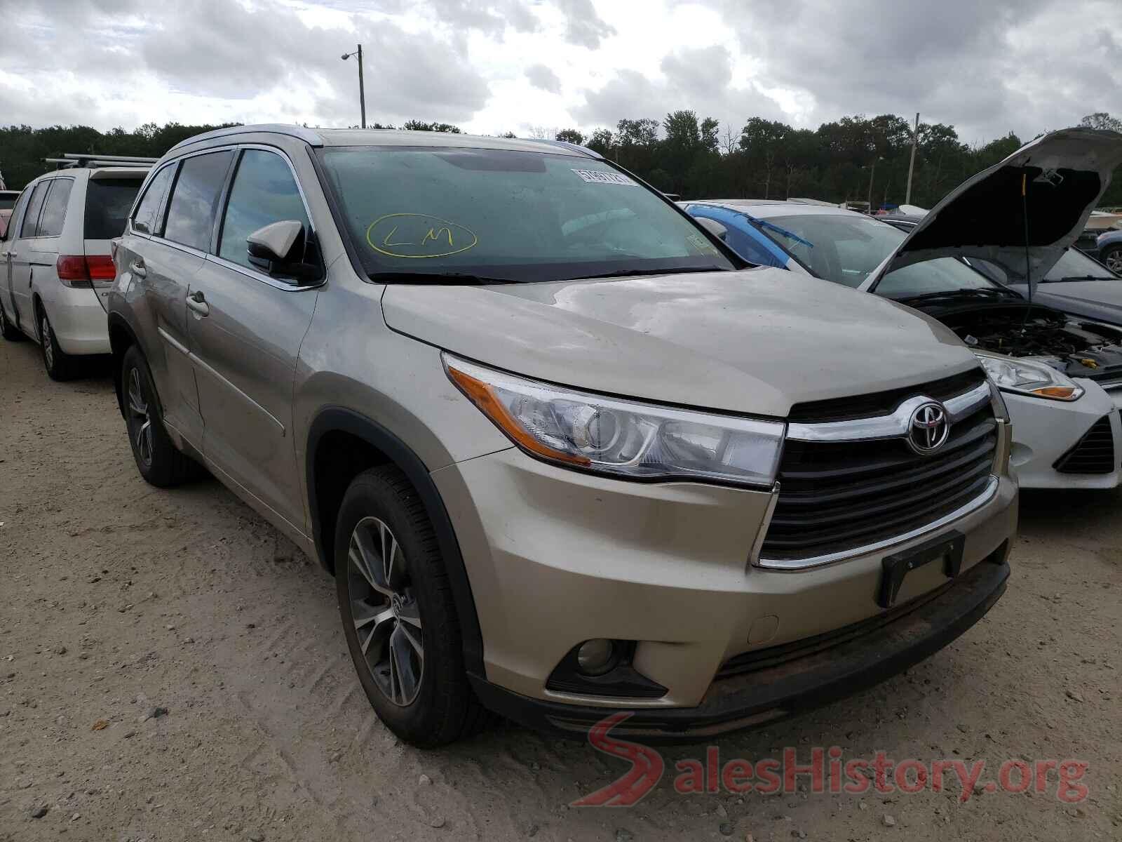 5TDJKRFH1GS298145 2016 TOYOTA HIGHLANDER