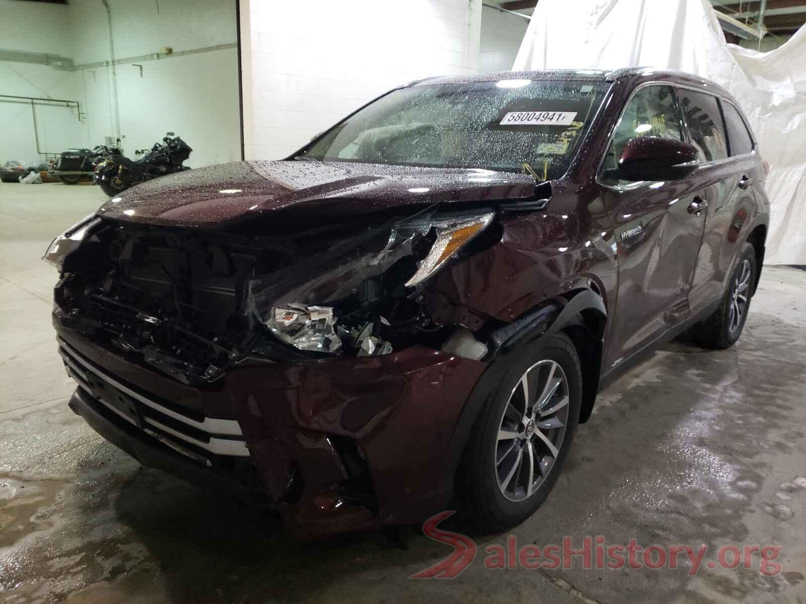 5TDJGRFH8KS075921 2019 TOYOTA HIGHLANDER