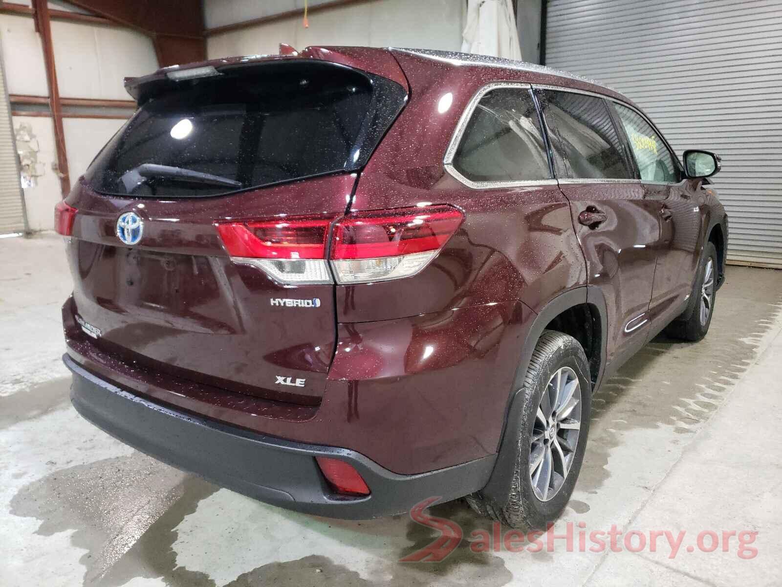 5TDJGRFH8KS075921 2019 TOYOTA HIGHLANDER