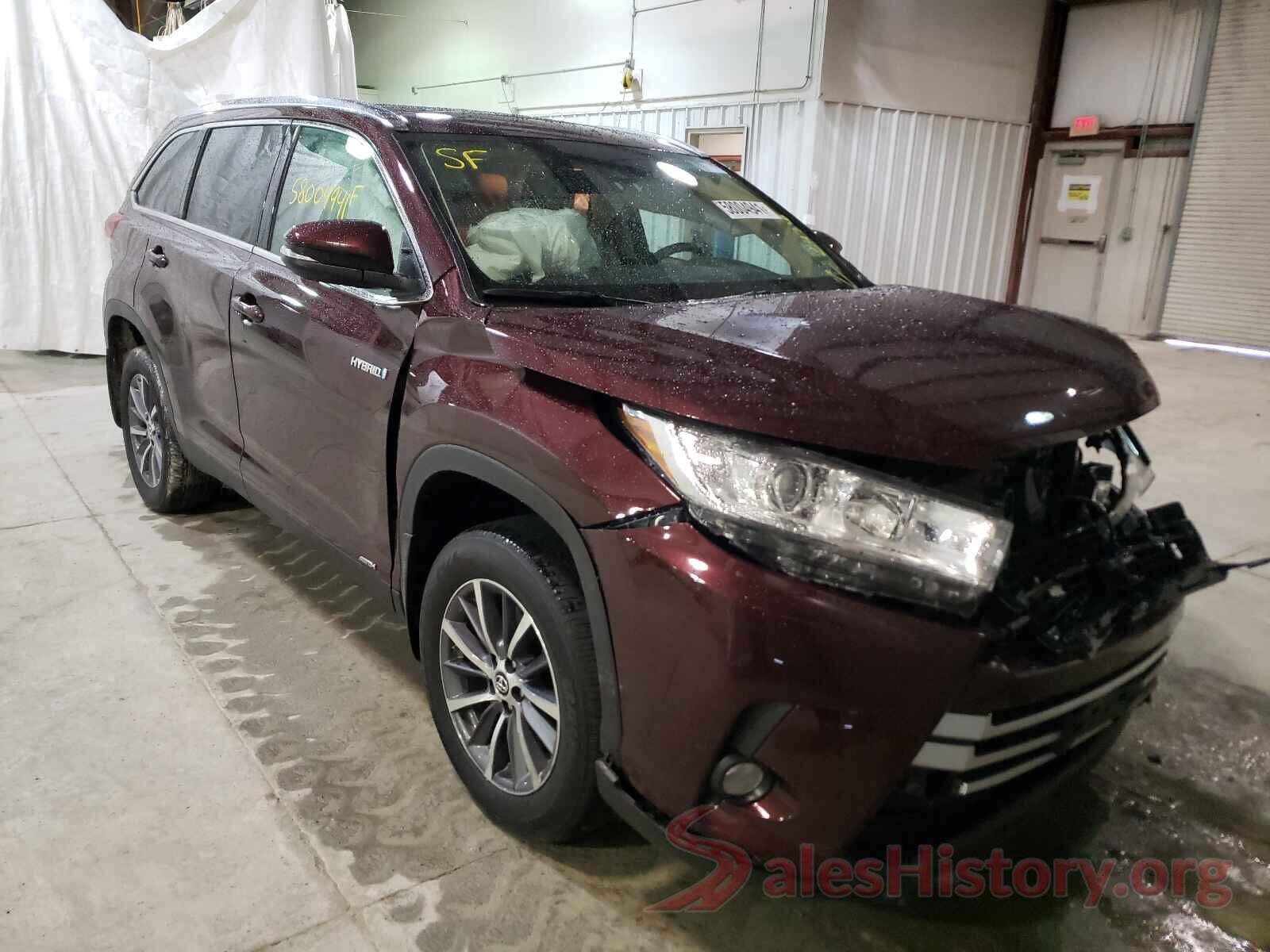 5TDJGRFH8KS075921 2019 TOYOTA HIGHLANDER