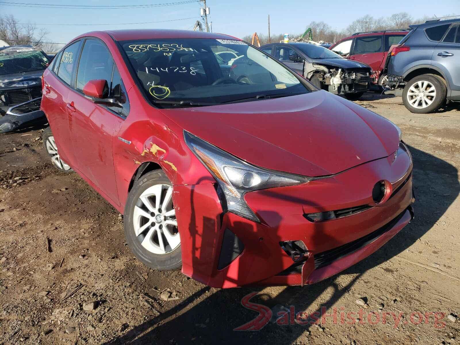 JTDKBRFU5J3588821 2018 TOYOTA PRIUS